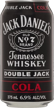 NEW+Jack+Daniel%26%23039%3Bs+Double+Jack+%26amp%3B+Cola+Cans+10+Pack+375mL