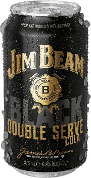 Jim-Beam-Black-Double-Serve-Bourbon-Cola-69-10-Pack-Cans-375mL on sale