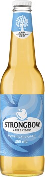 Strongbow-Lower-Carb-Cider-Bottles-355mL on sale