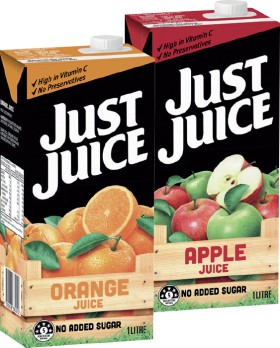 Just-Juice-Orange-or-Apple-Long-Life-Juice-1-Litre-Selected-Varieties on sale