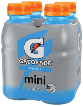 NEW-Gatorade-Mini-Blue-Bolt-4x350mL on sale