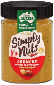 Bega+Simply+Nuts+Peanut+Butter+325g+Selected+Varieties