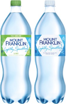 Mount+Franklin+Lightly+Sparkling+Water+1.25+Litre+Selected+Varieties