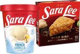 Sara+Lee+Ice+Cream+1+Litre+or+Deep+Dish+Fruit+Pie+775%E2%80%91800g+Selected+Varieties