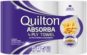 Quilton+Absorba+4+Ply+Paper+Towel+3+Pack