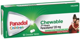 Panadol-Children-7-Years-Chewable-Paracetamol-Tablets-12-Pack on sale