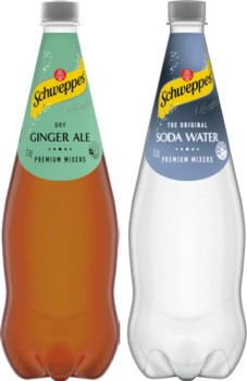 Schweppes+Mixers%2C+Soft+Drink+or+Natural+Mineral+Water+1.1+Litre+Selected+Varieties