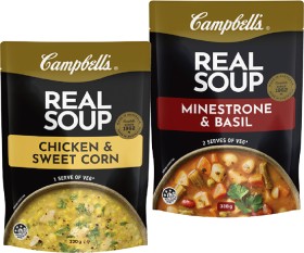 NEW+Campbell%26rsquo%3Bs+Real+Soup+Pouch+330g+Selected+Varieties