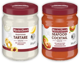MasterFoods-Seafood-Cocktail-260g-Tartare-Sauce-220g-or-Mint-Jelly-290g on sale