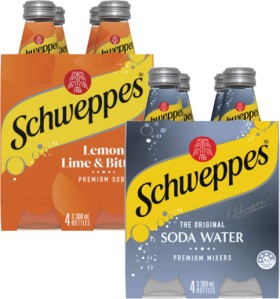 Schweppes+Soft+Drink%2C+Mixers+or+Mineral+Water+4x300mL