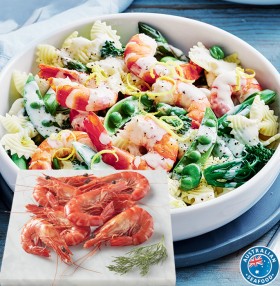 Coles-Australian-Thawed-Cooked-Large-Black-Tiger-Prawns on sale