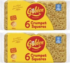 Golden+Crumpet+Squares+6+Pack+425g