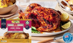 NEW-Coles-Peri-Peri-Hot-Roast-RSPCA-Approved-Chicken on sale