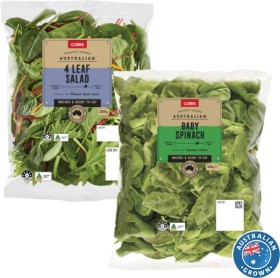 Coles-Australian-4-Leaf-Salad-Mix-200g-or-Baby-Spinach-120g on sale