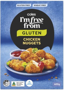 Coles+I%26%23039%3Bm+Free+From+Gluten+Frozen+Chicken+Nuggets+400g