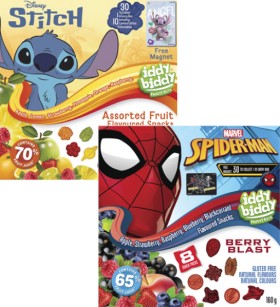 Iddy-Biddy-Fruit-Flavoured-Snacks-160g on sale