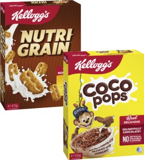 Kelloggs-Nutri-Grain-470g-or-Coco-Pops-535g on sale