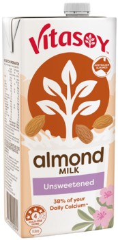 Vitasoy+Unsweetened+Almond+Milk+1+Litre