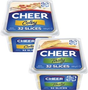 Cheer-Cheese-Slices-500g on sale