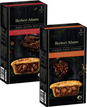 Herbert-Adams-Slow-Cooked-Beef-Pies-2-Pack-400g-420g on sale