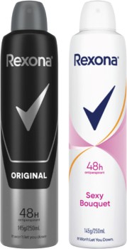 Rexona-48hr-Aerosol-Deodorant-250mL on sale