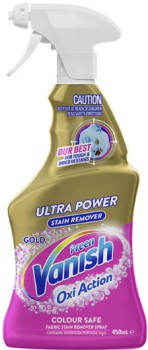 Vanish-Oxi-Action-Gold-Fabric-Stain-Remover-Spray-450mL on sale