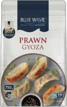 Blue-Wave-Prawn-Gyoza-750g on sale