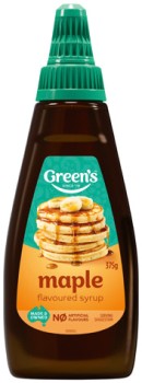 Greens-Maple-Flavoured-Syrup-375g on sale