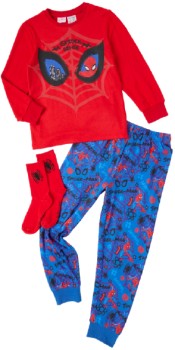 Spiderman-Cosy-Knit-Pyjama-and-Socks on sale