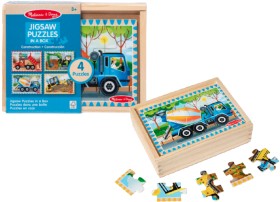 Melissa+%26amp%3B+Doug+Construction+Vehicles+4-In-1+Wooden+Jigsaw+Puzzle