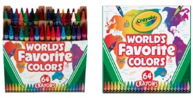 Crayola-64ct-Worlds-Favorite-Colors-Crayons on sale