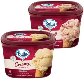Bulla+Creamy+Classics+Ice+Cream+2+Litre+Selected+Varieties