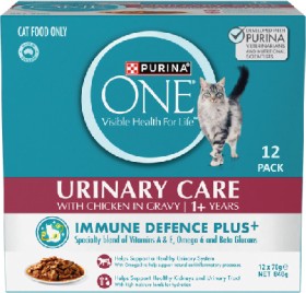 Purina+One+Wet+Cat+Food+12x70g+Selected+Varieties