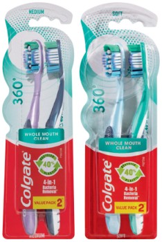 Colgate+360%26deg%3B+Toothbrush+2+Pack+Selected+Varieties