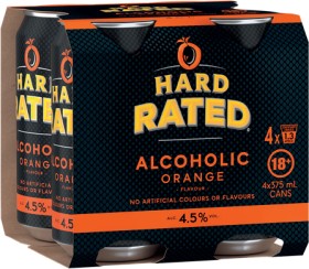 Hard+Rated+Orange+4+Pack+375mL+Cans