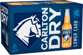 Carlton-Dry-Lager-24-Pack-330mL-Bottles on sale