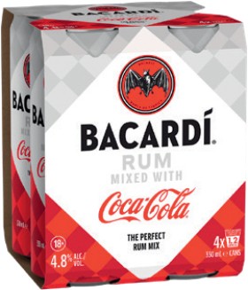Bacardi+%26amp%3B+Coca-Cola+Blanco+4+Pack+330mL+Cans
