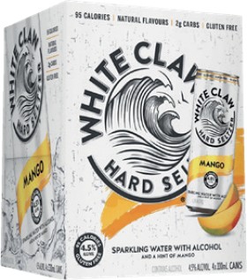 White+Claw+Seltzer+Mango+4+Pack+330mL+Cans