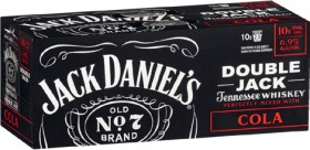 Jack-Daniels-Double-Jack-Cola-10-Pack-375mL-Cans on sale