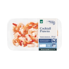 Woolworths-Chilled-Cooked-Peeled-Prawns-220g on sale