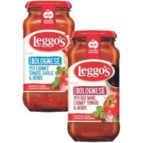 Leggos-Pasta-Sauce-490-500g on sale