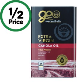 Good+Earth+Oils+Extra+Virgin+Cold+Pressed+Canola+Oil+4+Litre