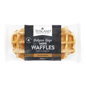 Toscano+Mini+Cinnamon+Waffles+200g+Pk+4