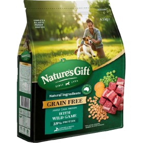 NEW-Natures-Gift-Grain-Free-Dry-Dog-Food-65-kg on sale