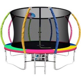 Everfit-12FT-Trampoline-for-Kids-wLadder-Enclosure-Safety-Net-Rebounder-Colors on sale