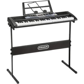 Mazam+61+Keys+Electronic+Piano+Keyboard+Lighted+Electric+Keyboards+Holder+Stand