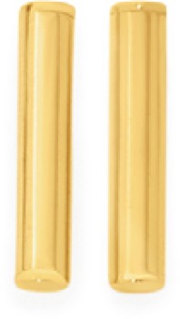9ct+Gold+Bar+Stud+Earrings