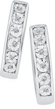 9ct-White-Gold-Diamond-Huggie-Earrings on sale