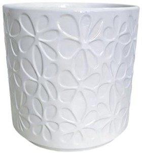 Astin-Sinclair-Flowers-245mm-x-245mm-Indoor-Ceramic-Pot-White on sale