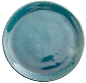 Northcote+Pottery+35cm+Forest+Green+Round+Jardin+Saucer